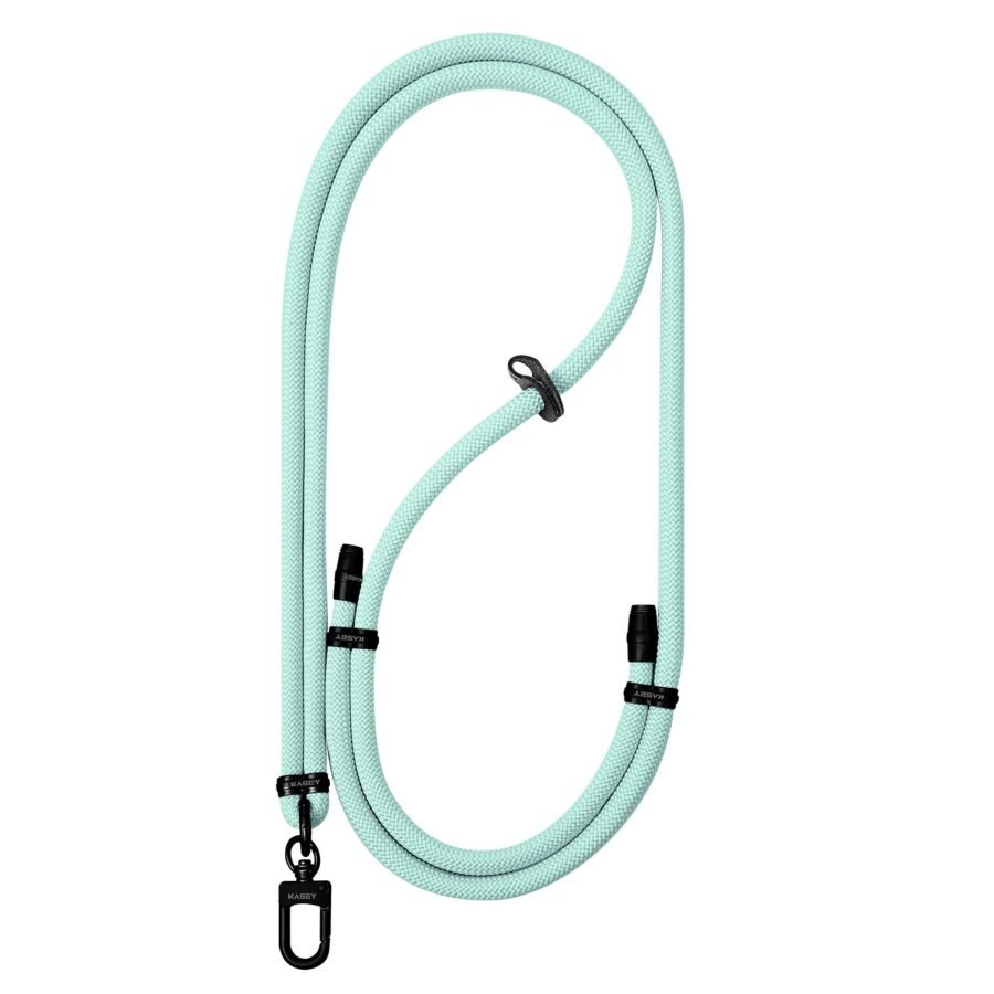 Turquoise/black lanyard